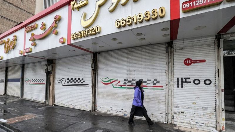 پلمب مغازه‌‌ها و تهدید کسبه همزمان با اعتصاب گسترده در ایران