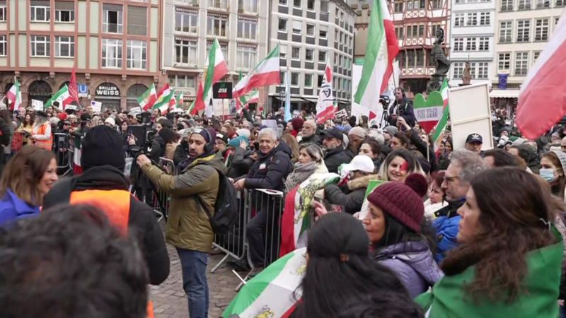 تجمعات اعتراضی در شهرهای مختلف جهان در حمایت از معترضان در ایران
